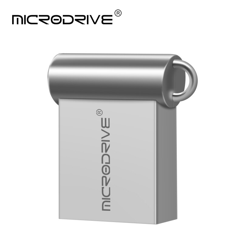 De de Super Mini Slim Pen drive unidad flash USB de metal Real 128GB 64GB 32GB 16GB 8GB 4GB memoria Micro u disco: 64 GB / Plata