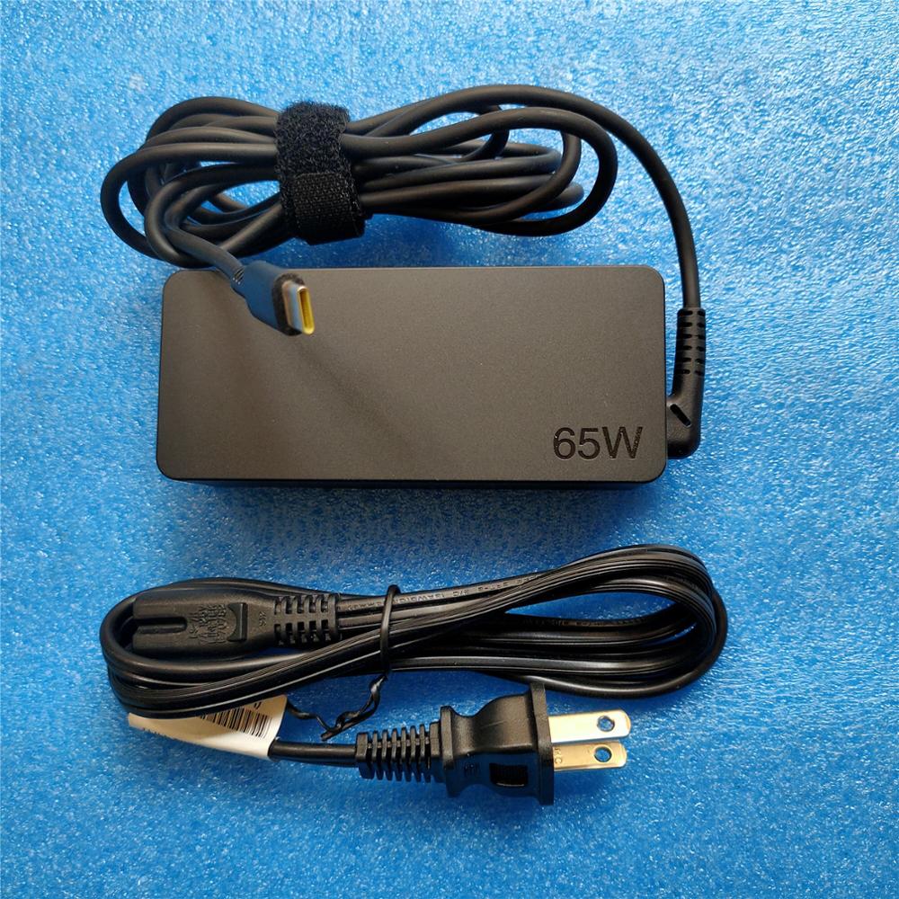 Original 20V 3.25A 65W USB-C Adapter For Thinkpad T470 T470S T480S T480 T570 T570 T580 2pin 01FR029 01FR031 01FR025 01FR027