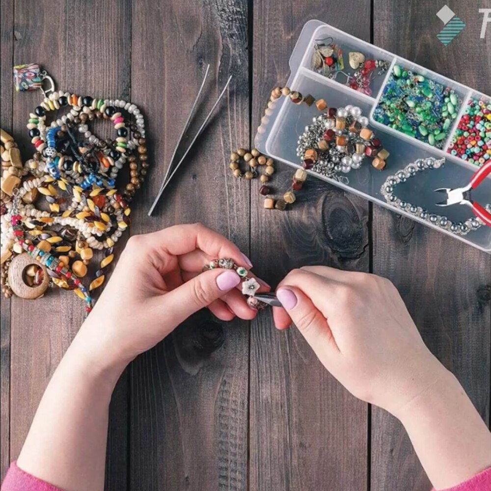 Jewelry Making Supplies Kit Accessories Jewelry Kit Jewelry Making Tools Wire Rings Earring Hook Jewelry Making Supplies