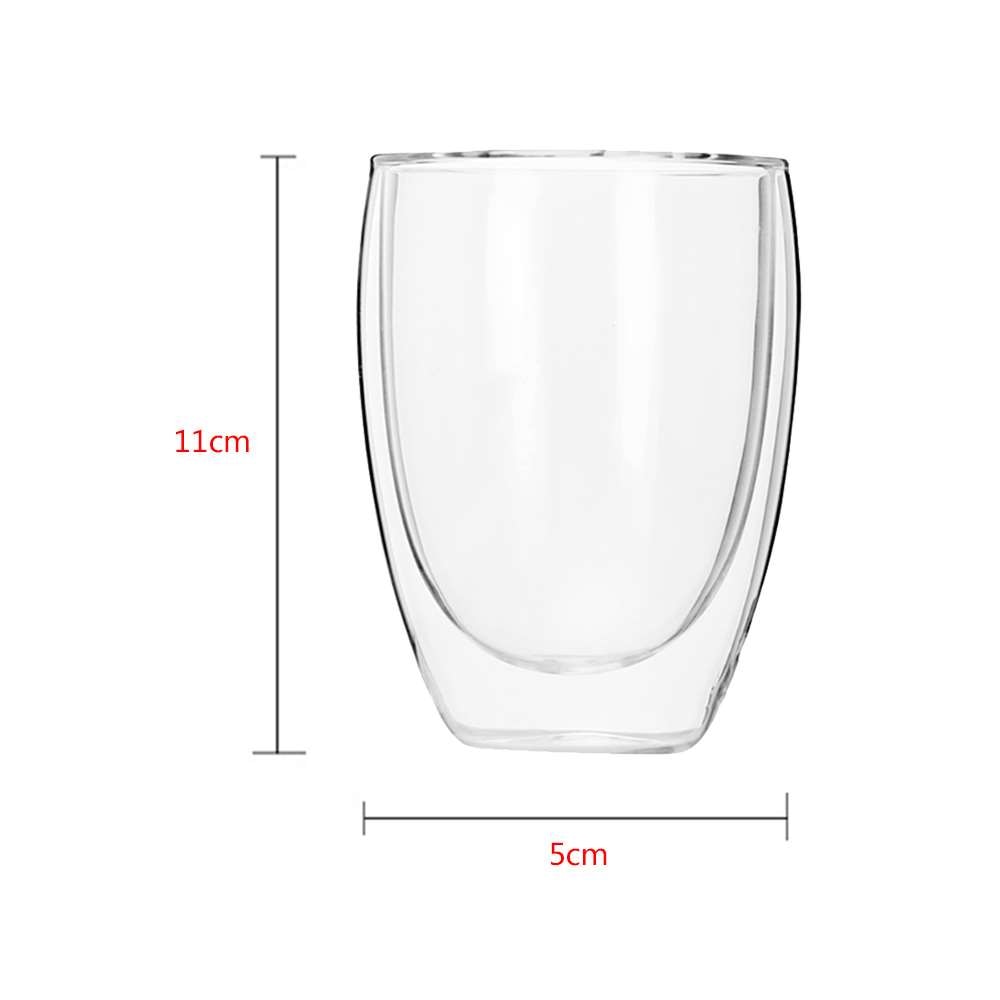 Double Wall Glass Cup Heat-resistant Coffee Cup Handmade Healthy Beverage Beer Mug Tea Whiskey Glass Cups Drinkware