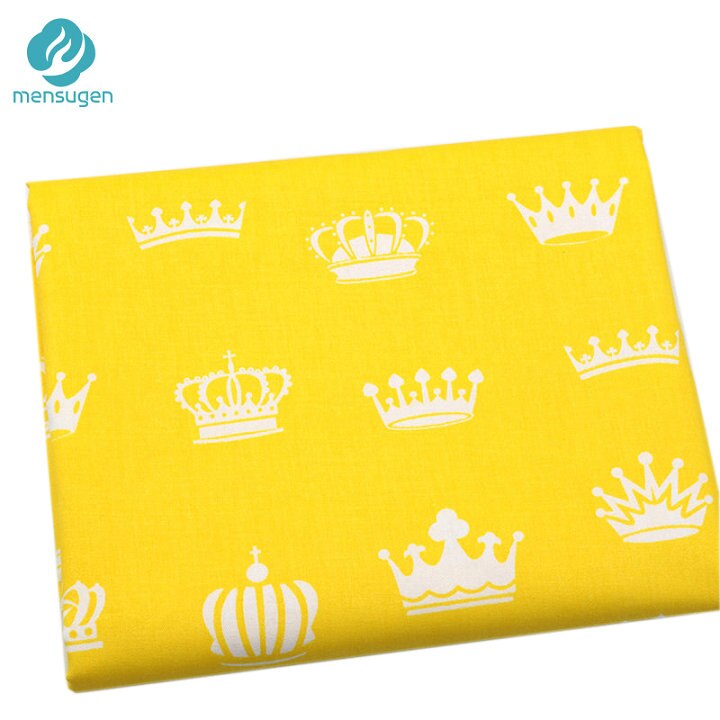 Mensugen crown chevron 100%  bomullstyg meter för patchwork quiltning baby sängkläder spjälsäng filt sömnad material