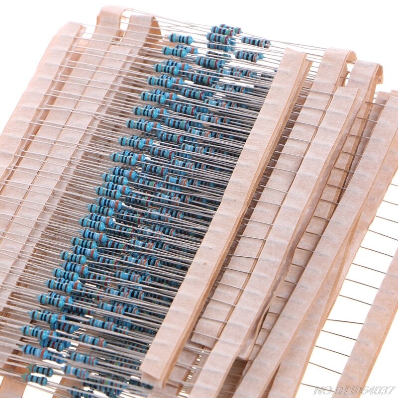 2600 Pcs 130 Values 1/4W 0.25W 1% Metal Film Resistors Assorted Pack Kit N11 20