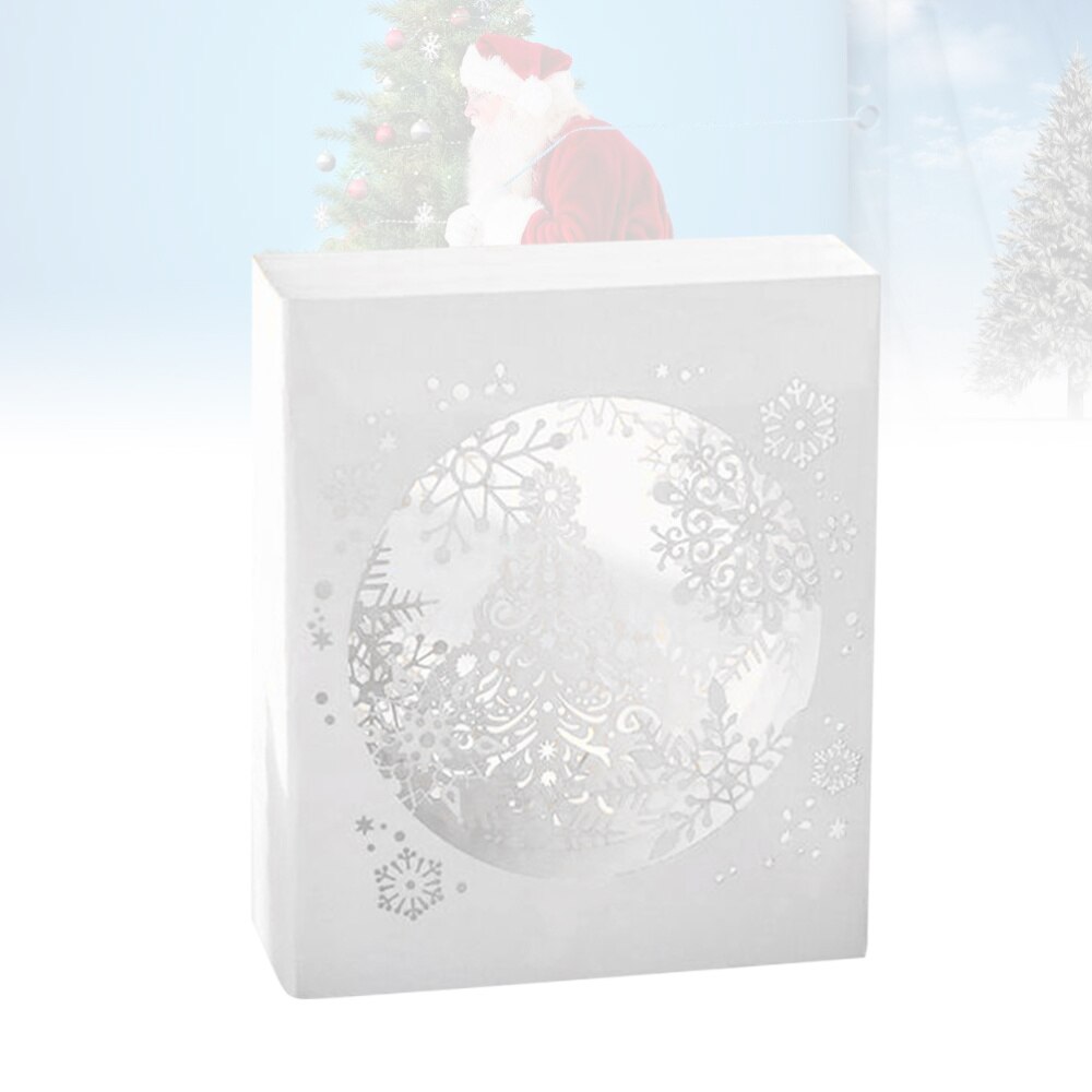 Mooie 3D Snowfake Groet Kerstkaarten Xmas Zegen Festival Feestartikelen