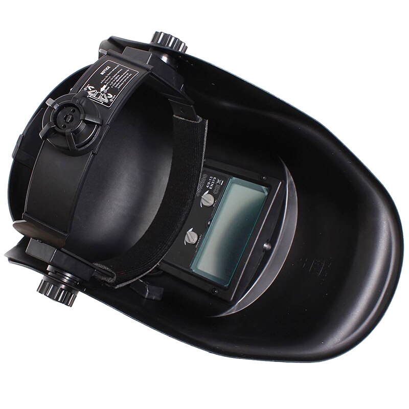 Welding Mask Helmet Solar Automatic Welding (Use Solar Energy for Refill) Black Skull and Spider web Protective Accessory