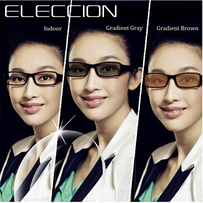 Gafas fotocromáticas para miopía, gafas graduadas ópticas de cristal esférico para miopía, 1,56, 1,61, 1,67, Sph + 6,00 ~-8,00