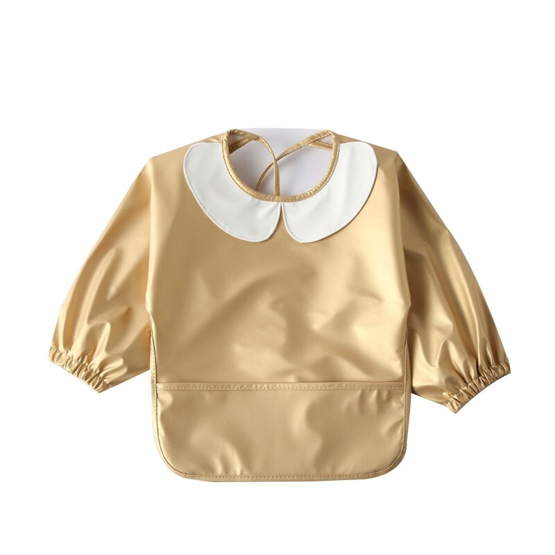 Waterdichte Pu Baby Bib Burp Doek Met Voedsel Pocket Zuigelingen Kinderen Lange Mouw Voeden Tekening Kiel Schort Jongens Meisjes Stuff: 11