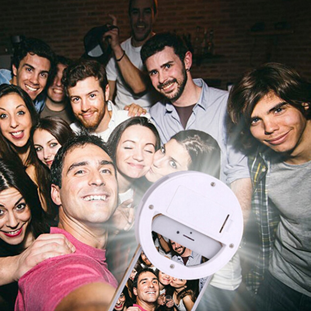 36 led selfie lys telefon blits lys led kamera clip-on mobiltelefon selfie ring lys video lys forbedrer selfie lampe