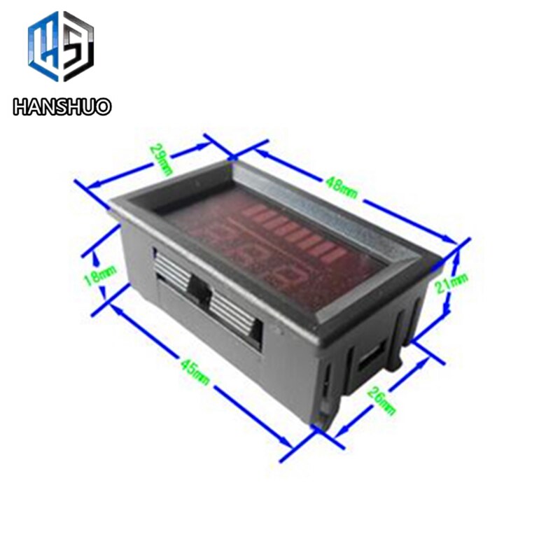 DC 12V-60V ACID Red Digital Lead Battery Capacity Indicator Charge Level Lead-acid LED Tester Voltmeter