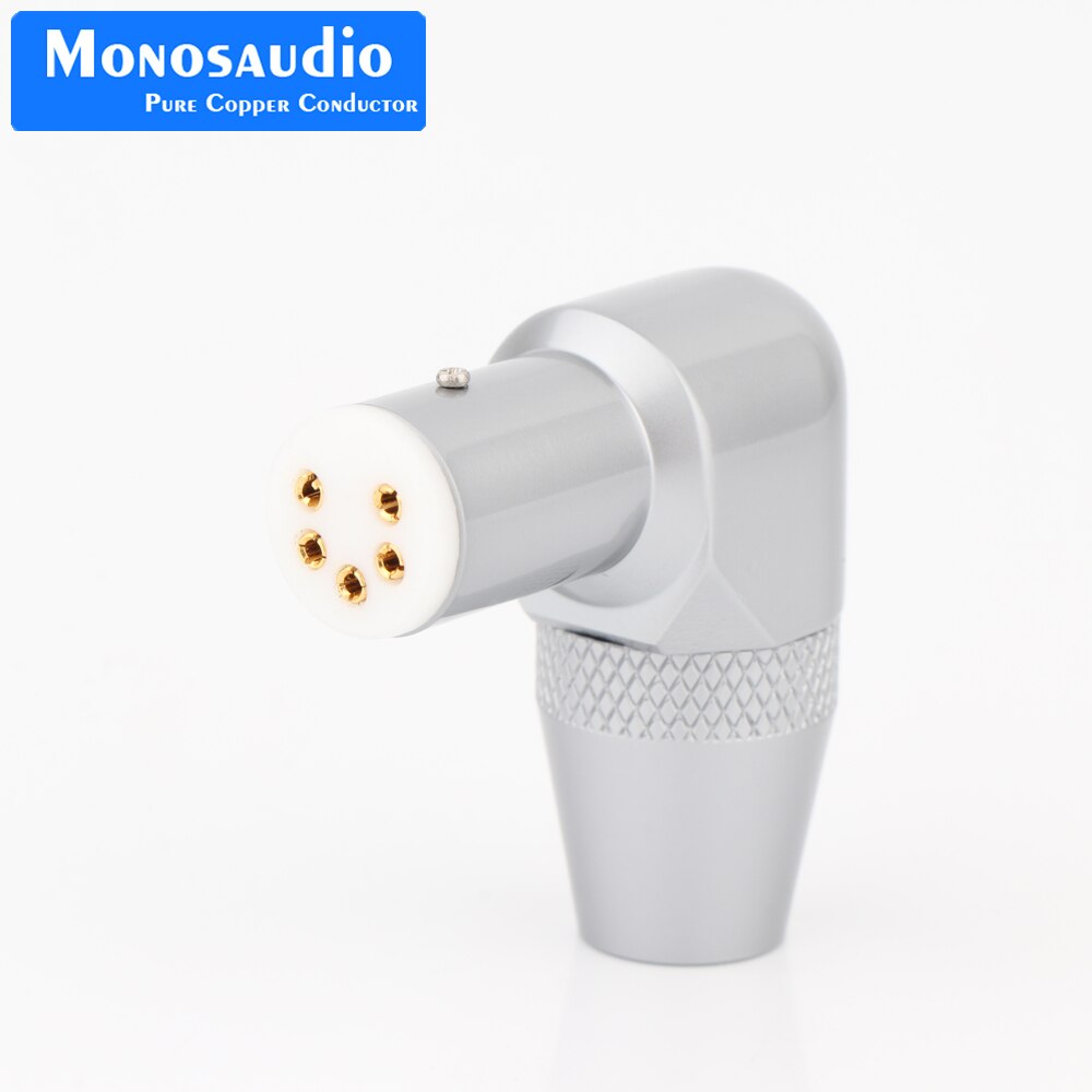 Monosaudio 1pc di91g 5 -poliger din-buchsenstecker für plattenspieler, vergoldeter, rechtwinkliger tonarmanschluss, vinylanschluss