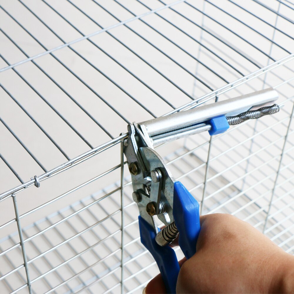 Farm Animal Wire Cages Hog Ring Plier And M Clips Staples Chicken Mesh Cage Wire Fencing Caged Clamp Poultry Installation Pliers