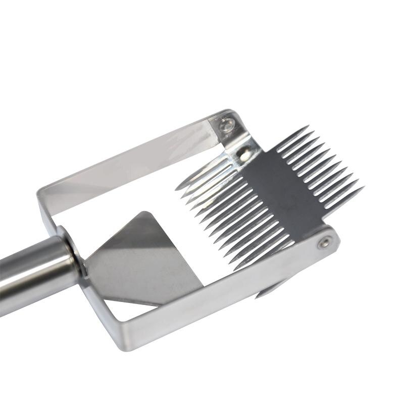Multifunctional Stainless Steel Double Needle Beekeeping Tools Suitable for Uncapping Forks Honey Honeycomb Scraper