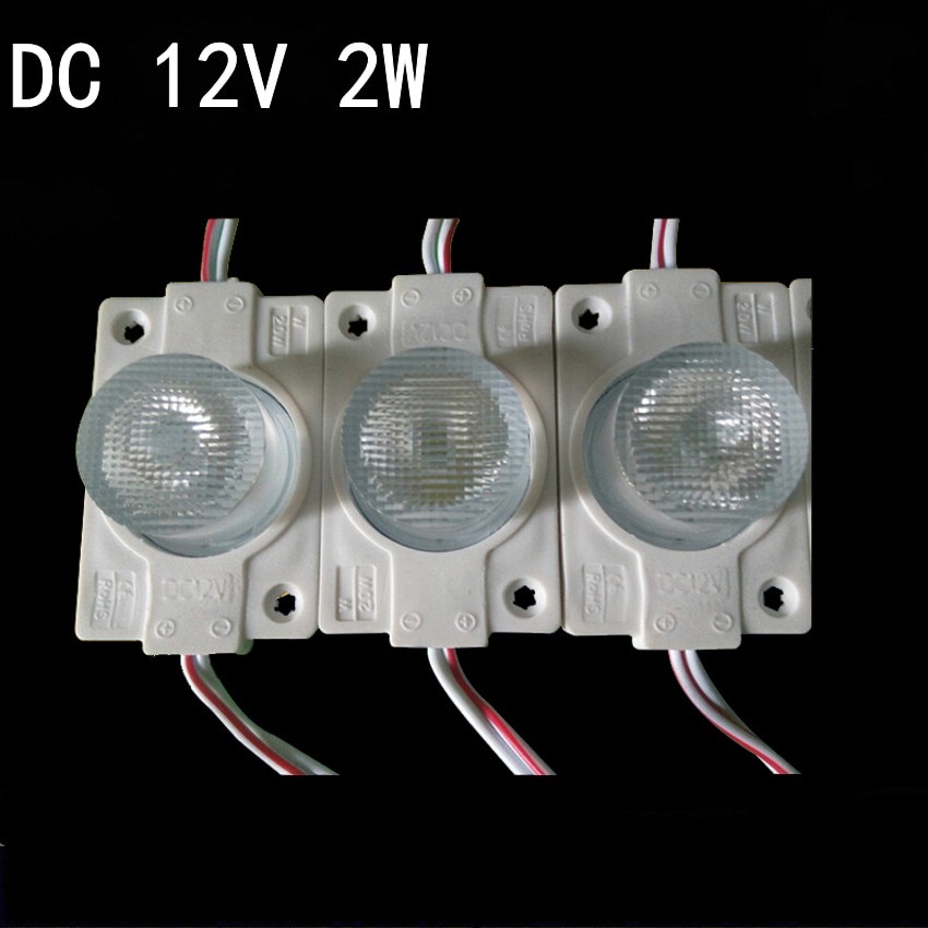 1.5w 2835 sideemitterende  dc12v led-skilte led-baggrundsbelysninger cob-modul høj lysstyrke med linse  ip65 hvid til kanalbogstaver hvid
