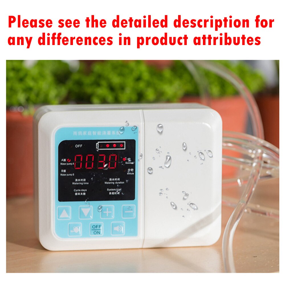 Timer Garden Self-watering Kit Solar Charging Smart Drip Irrigation System Kit Cultivation and Nursery Irrigation System: Set B