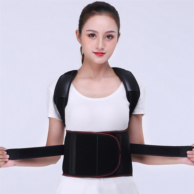 Spine and Back Support Providing Pain Relief for Neck Back Shoulders Adjustable Breathable Back Brace Improves Posture