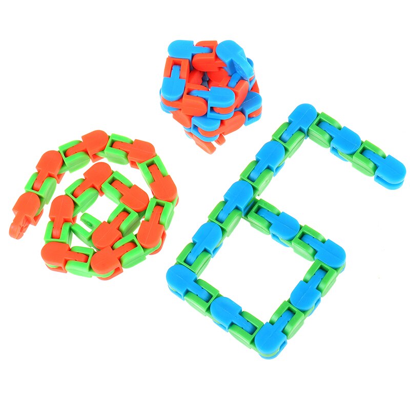 Tracce stravaganti Snap and Click giocattoli bambini autismo serpente puzzle classico giocattolo sensoriale per bambini