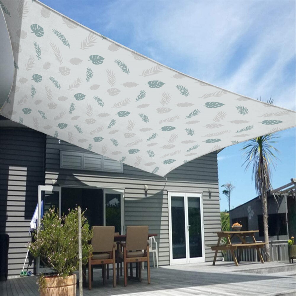Rainproof Canopy 98% UV Set Shading Rate Of 90% Garden 2*2 M Printing Outdoor Sun Protection Square Courtyard Shade Sail Awning