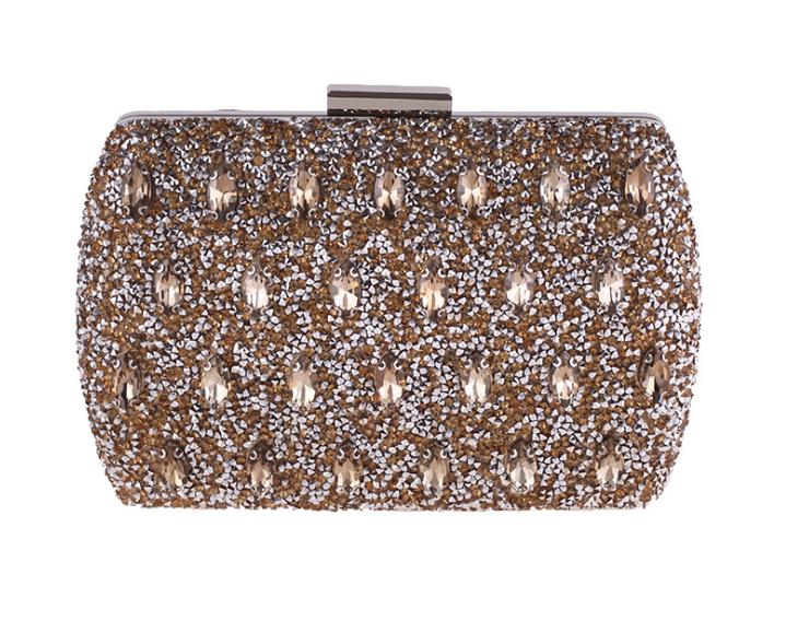 Luxy Maan Diamond Avondtassen Avond Handtas Luxe Handtassen Bling Bling Classic Rhinestone Clutch Bag Wedding Bridal Bag ZD849: gold