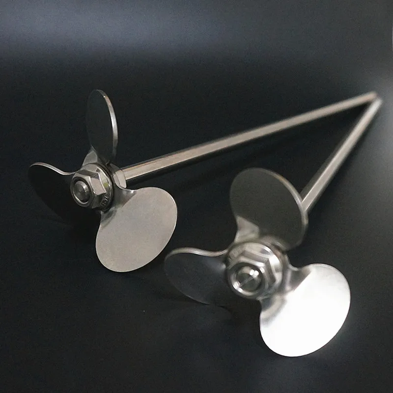 1 Stuks Lab Roestvrijstalen Drie-Blad Peddel Roerder Drie Mes, Roeren Dispersie Staaf Met Moer, Blad En Staaf Kiezen Separetly