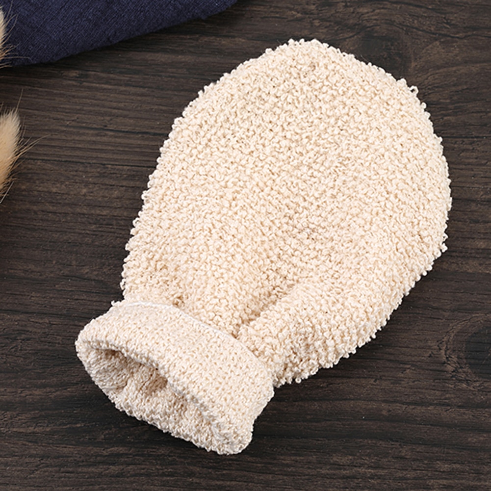 1pc badhandskar exfolierande hud tvätt skum handduk massage rygg dusch skrubber hampa kroppsrengöring handduk svampar