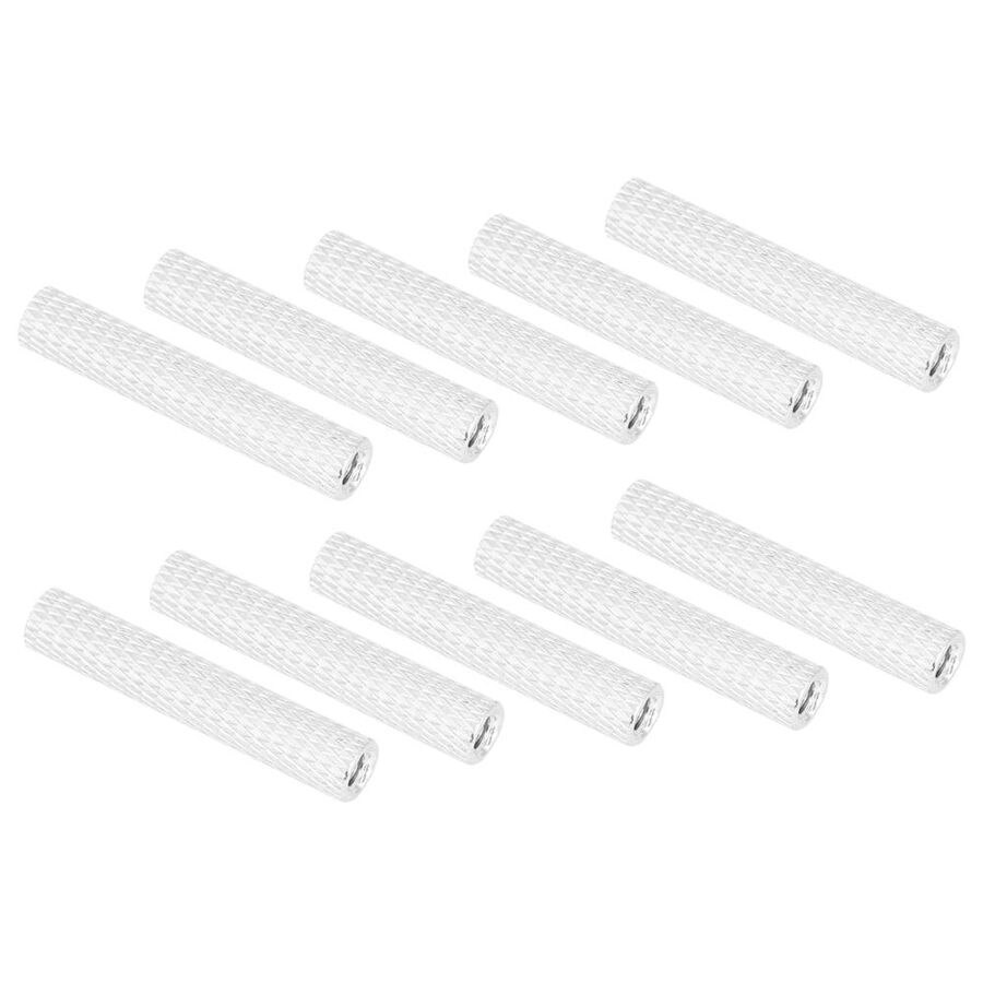 thread repair kit thread repair insert 10Pcs M3x28 Round Aluminum Standoff Column Spacer Stud Fastener Rods Silver