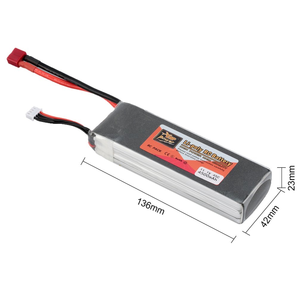 Zop Power 14.8V/11.1V/7.4V/ 5000 Mah/4500 Mah/1300 Mah/1500 Mah/3500 Mah/6000 Mah 60C 4S 1P Lipo Batterij XT60 Oplaadbare