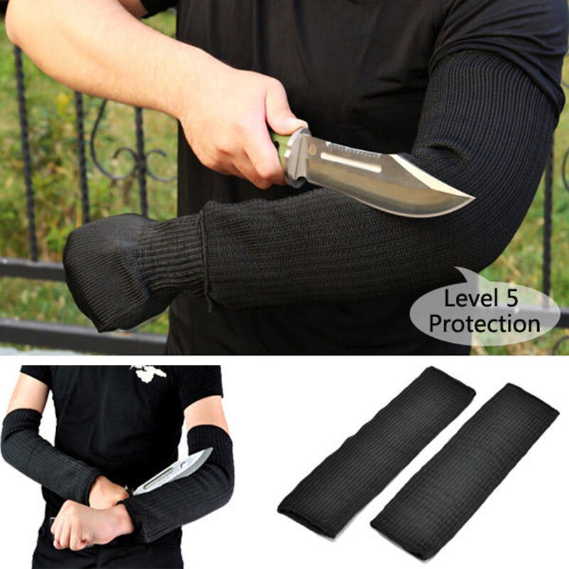 1 Pair Cut-Resistant Sleeve Outdoor Work Safety Anti-cutting Arm Guard Protective Glove Arm Guard Protection