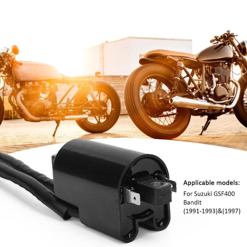 Vodool 1pc 2-- tråds tändspole för suzuki gsf 400 gsf 600 gsf 1200 gsf 400 600 1200 bandit tändspole system biltillbehör