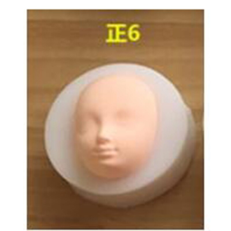 1 stk kake dekorasjonsverktøy 3d baby face myk leireformverktøy silikonform kake sjokoladegodteri bakeform fondant: 6