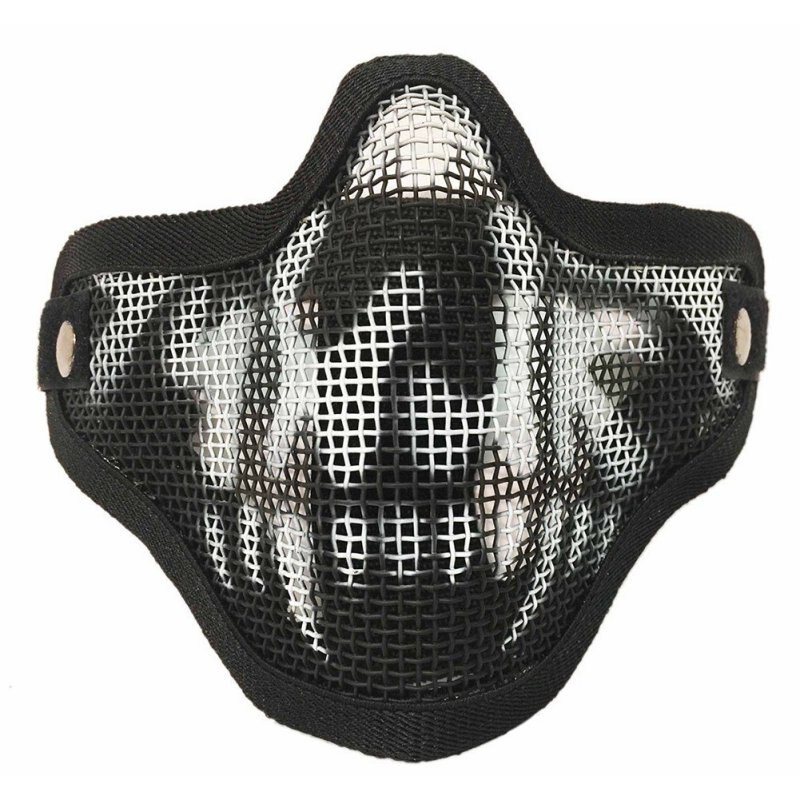 Stahl Draht Party Reis Party Gesicht Abdeckung Sport Fahrrad Radfahren Maske Ich bin Freien Straße Schlacht MTB Masken halb Reiten Schutz