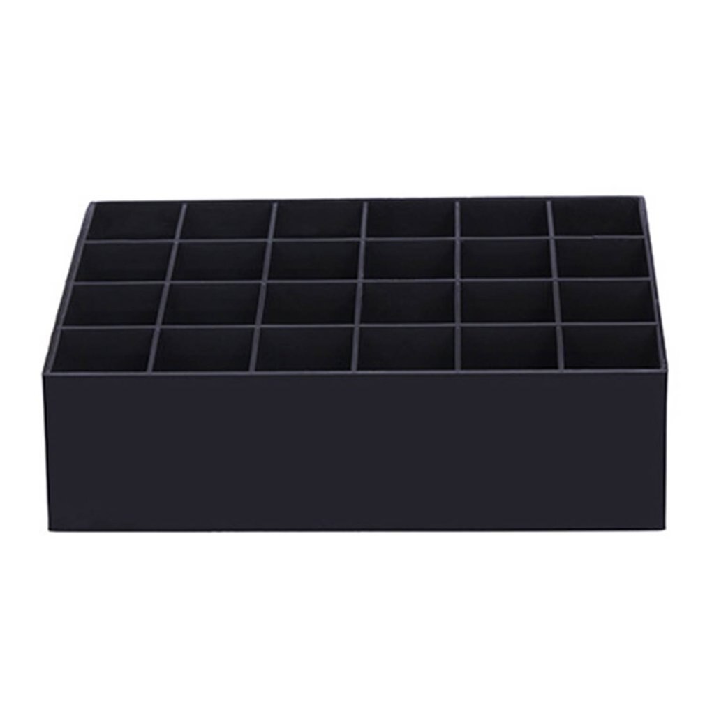 24 Grid Lipstick Houder Plastic Cosmetische Organisator Lipsticks Display Rack Draagbare Make Storage Box