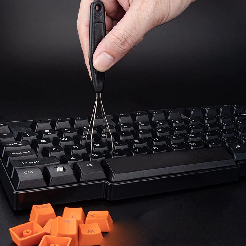 3 PCS Keycap Remover Stainless Steel Small Portable Key Cap Puller Tool For Computer Mechanical Keyboard