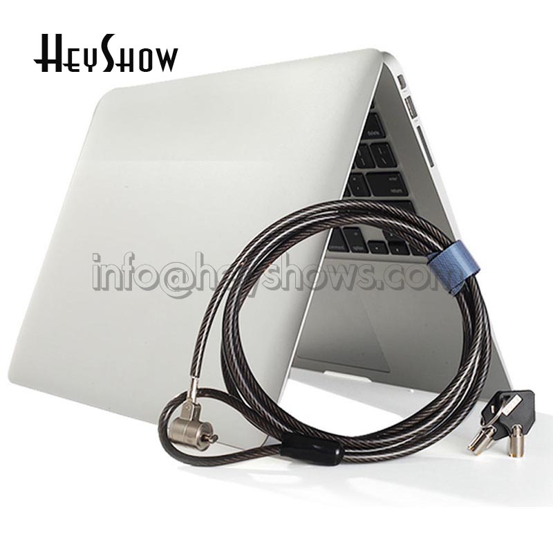 Steel Wire Laptop Key Lock Computer Anti Theft Chain Cable Protections Notebook Security Rope 200 MM Cord Long 5 MM Diameter