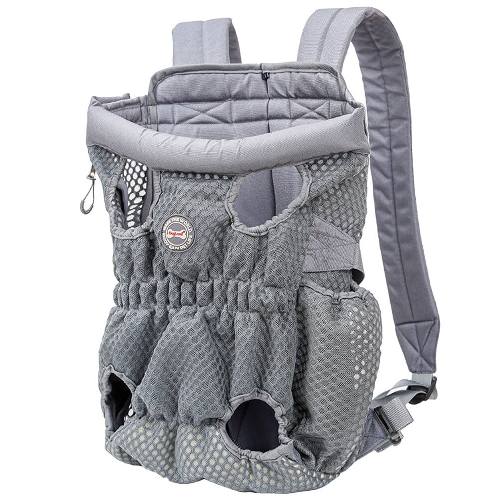 Mochila De Transporte para perros, bolsas de transporte grandes para el hombro, soporte frontal para el pecho para cachorros, Chihuahua, perros de compañía, accesorios para gatos # FS: Gris / M