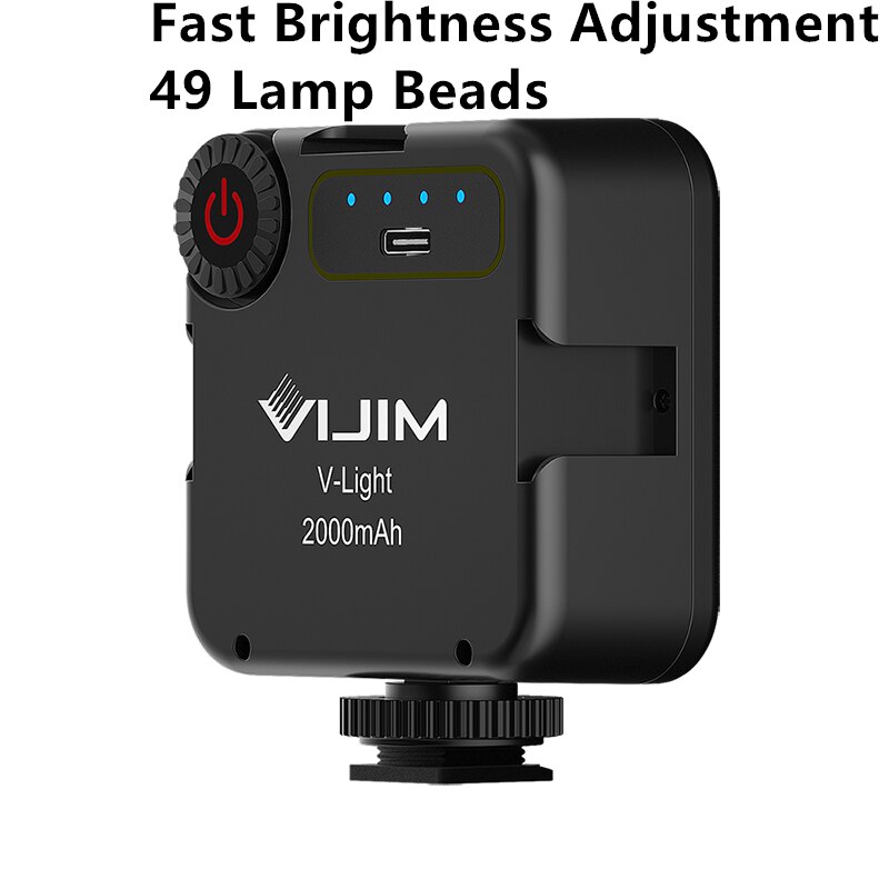 Ulanzi 6W Mini Led Video Light Traploze Helderheid Aanpassing 2000Mah 5500K Fotografische Verlichting U Heldere Vlog Vullen licht