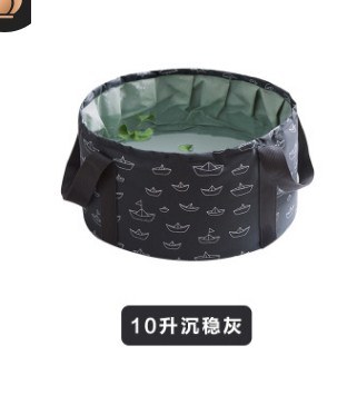 Lavabo plegable para pies, lavabo de baño, cesta de lavado, Cubo de baño para pies de Spa, lavabo plegable de viaje, lavabo de Camping, Cubo de pesca: 3