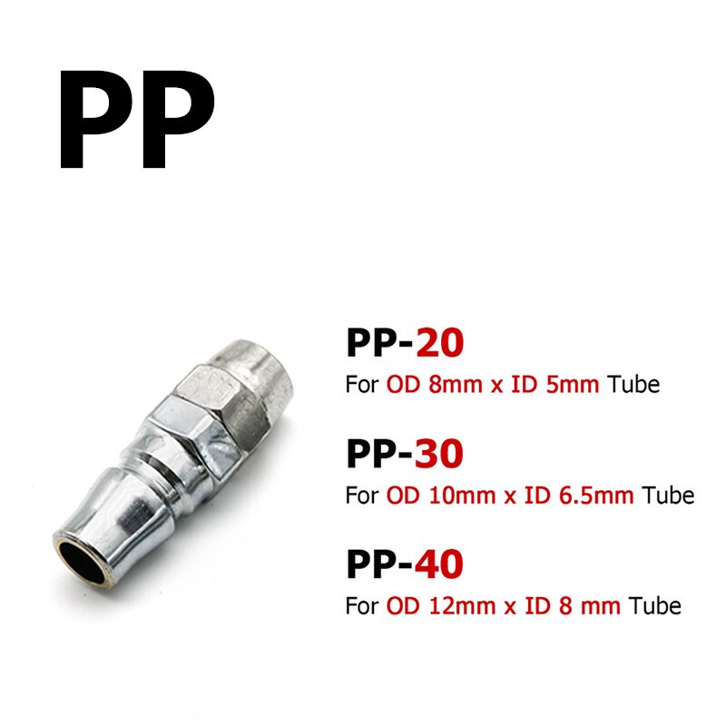Pneumatische Montage C Soort Snelkoppeling Hoge Druk Koppeling PP20 SP20 PF20 SF20 PH20 SH20 PM20 SM20 Werk Op Air compressor: PP / 20