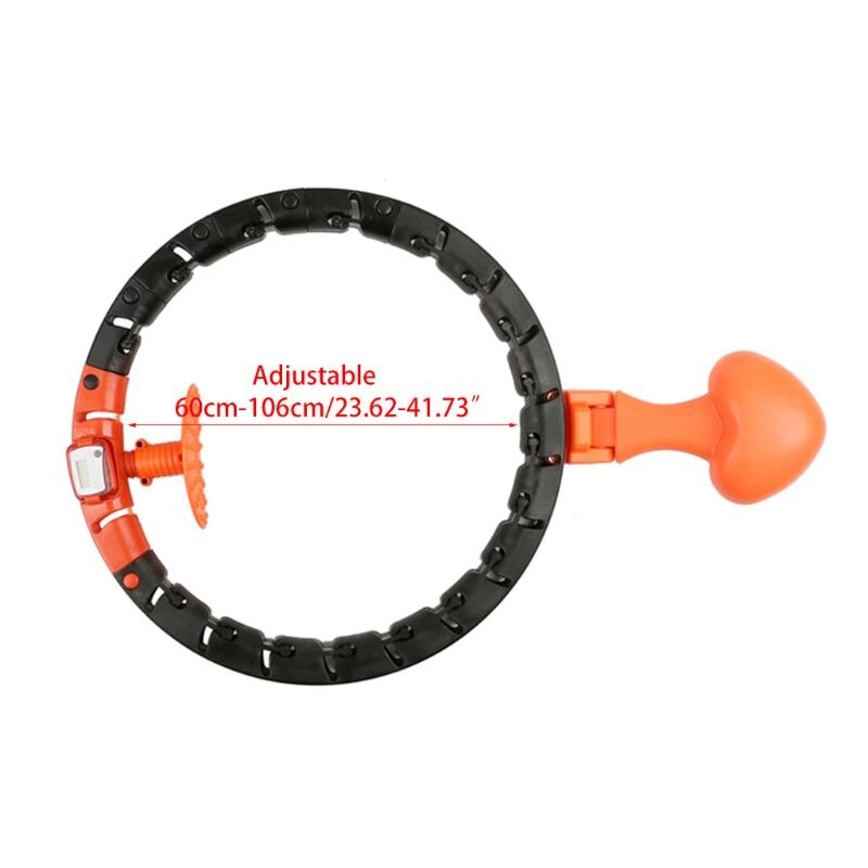 Sport Hoops Yoga Waist Exerciser Hoop- Portable Detachable Belly Abdominal Muscle Circle Loss Weight Fitness Equipment