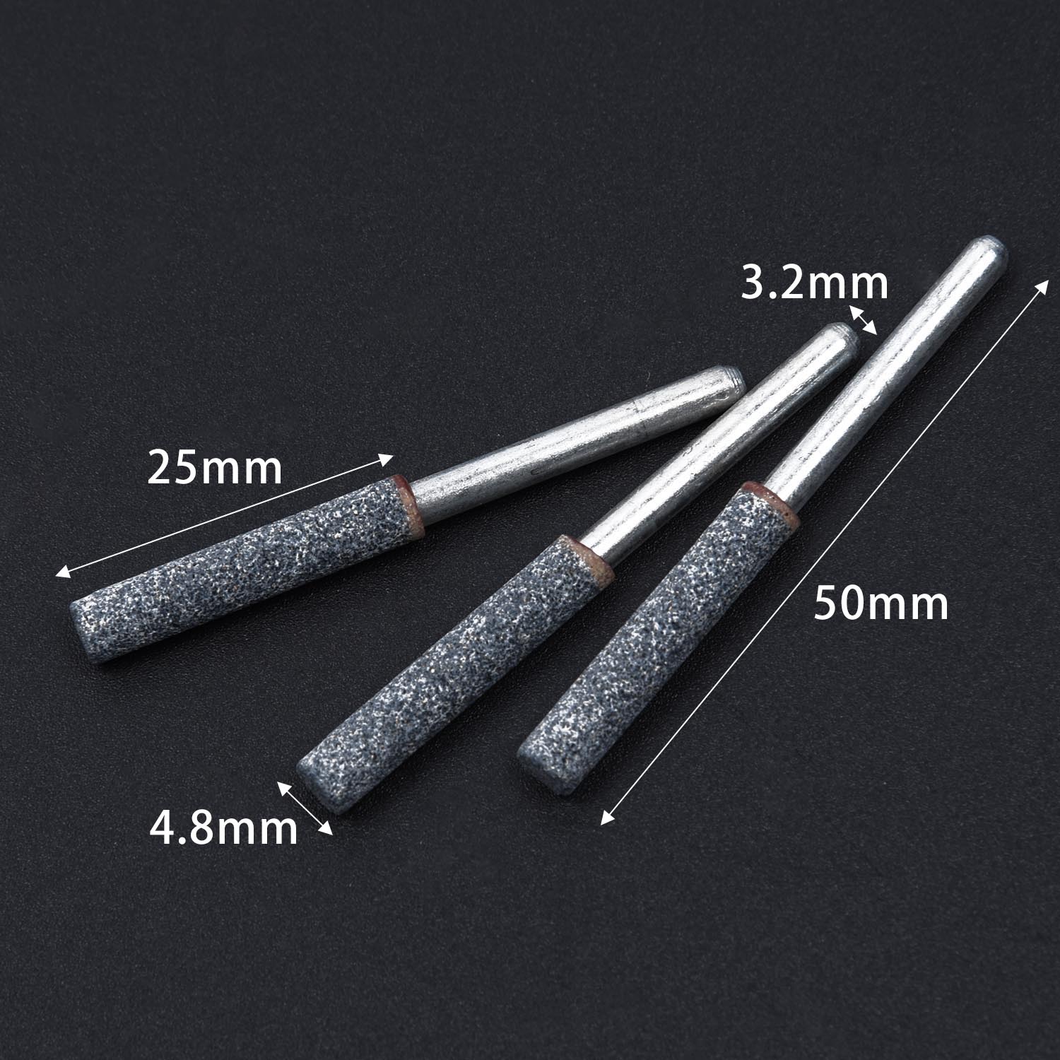 3 stk diamant kædesav sliber grat sten 4.8mm kædesav slibeværktøj