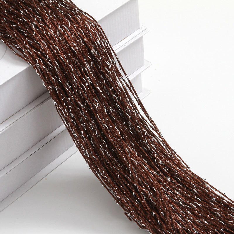 Rideau de porte à paillettes 100x200cm, 1 pièce, rideau de porte bon marché, perles diviseurs de pièce, frange perlée, panneau de fenêtre en tissu polyester 1x2m: Coffee