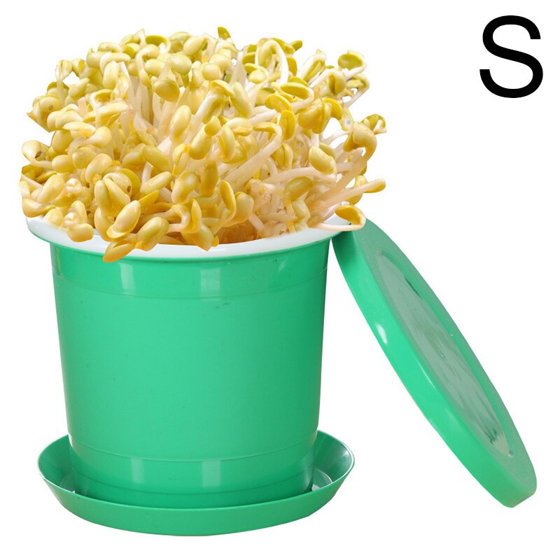 Household Bean Sprouts Making Pot Bean Sprouts Cans Sprouts Planting Breeding Barrels VJ: small 15x14cm
