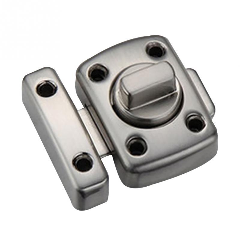 Universal Door Latch Gate Latch Security Sliding Door Lock Bolt Zinc Alloy With Screws: Brushed