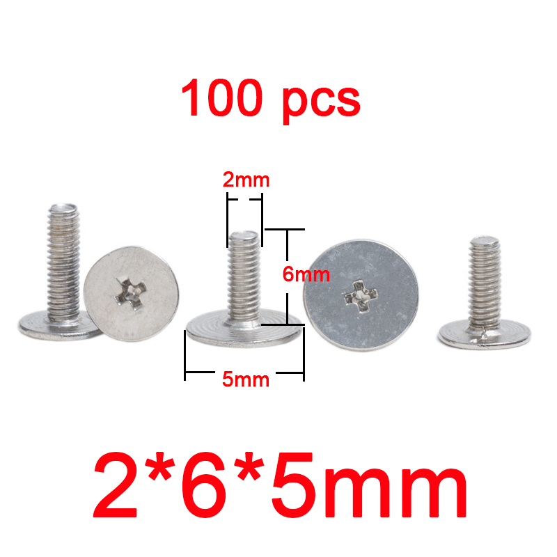 Hinge screw Screen shaft bracket screws Big head for laptop LCD top cover back case spiale screw M2 M2.5