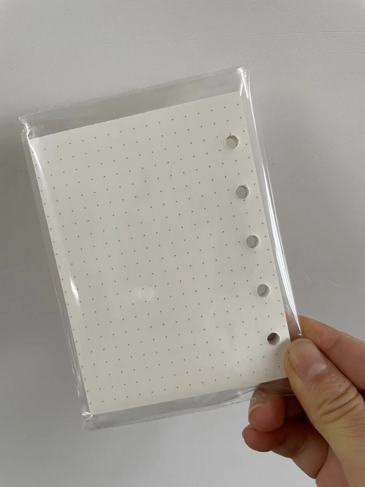 M5 glitterfargede løse ark 5-- hulls godterifarget permomslag journal skisseboktilbehør dagbok kontorrekvisita: Blå