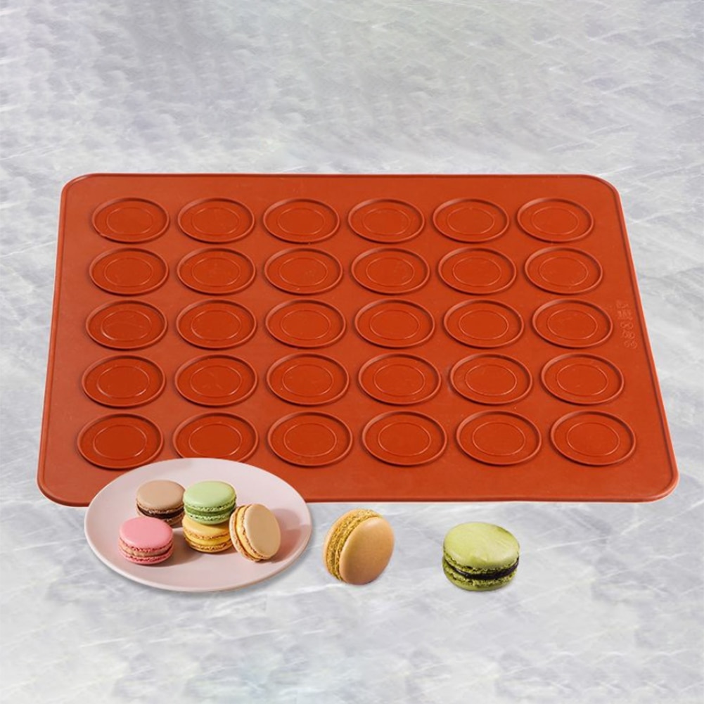 Macaron kit macaron silicone esteira antiaderente conjunto de molde de cozimento 30 capacidade macaron pot bolo decoração suprimentos diy bakeware suprimentos