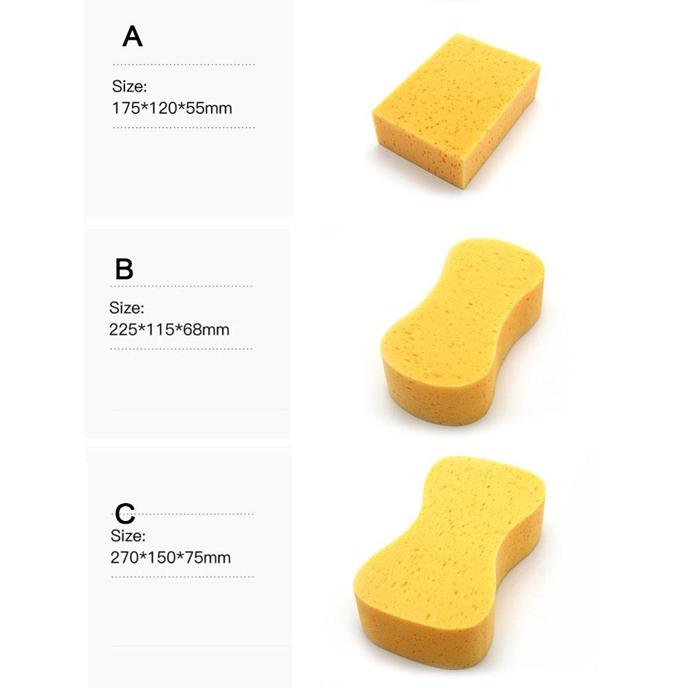 1PC Car Wash Sponge 3 Sizes Yellow Sponge For Choice Easy Grip To Wash Car Automobile Bicycle Motorcycle Boat And Home