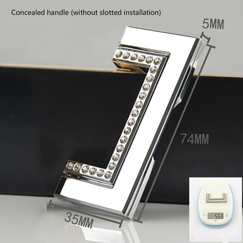 Luxury Gold Czech Crystal Cabinet Door Knobs and Handles Furnitures Cupboard Wardrobe Drawer Dresser Pull and Hidden Handle: Yellow