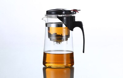 Genuine glass teapot tea kettle 500ML detachable tea pot Press this button to filter the tea: 700ml