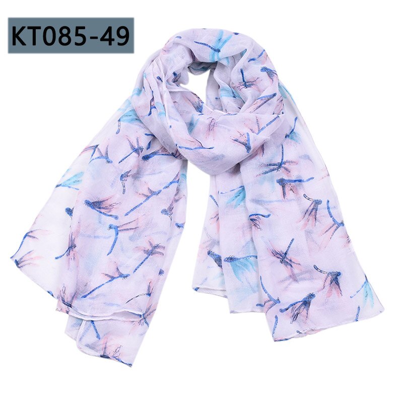 170*85 CENTIMETRI Modello di libellula delle donne Lunghe Sciarpe sciarpa Calda del Cotone viscosa Scialle Sciarpa della signora magro autunno testa sciarpa delle donne del capo: KT085-49