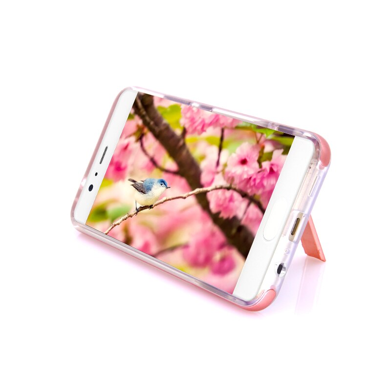 Armor Cover Cases for Huawei P10 P 10 Plus Case Silicone Cover 3D Kickstand Hybrid 360 Protection Cell Phone Back Fundas Carcasa
