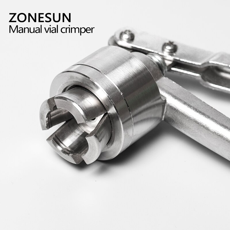 ZONESUN Manual Vial Crimper 13mm/20mm Plastic Flip Off Caps Hand Sealing Machine Crimping Tool Bottle Capping Capper